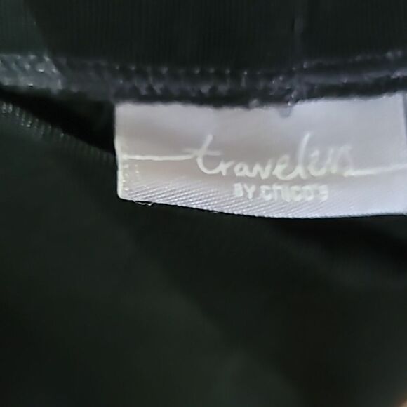 Loose Strech Destressed Slacks Travelers By Chico's - Picture 11 of 12